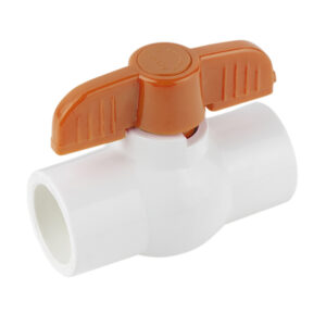 577.32 Válvula de esfera de PVC, cementable de 1 1/4"