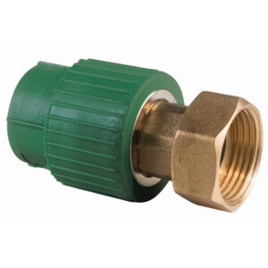 703TPP.7575 Conector recto con tuerca loca PPR de 2 1/2" x 3"