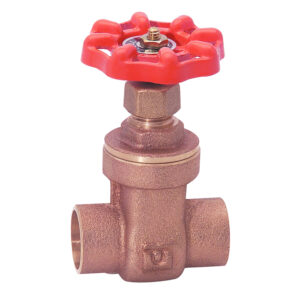 783.32 Válvula de compuerta soldable de bronce de 1 1/4"