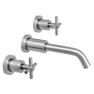 9709INOX Mezcladora de taladros separados a muro para lavabo INOX®