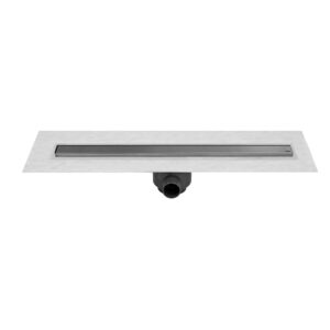 CR80INOX Coladera lineal con cubierta reversible de acero inoxidable (80 cm)